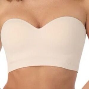 Le Mystere Strapless Smooth Bandeau Bra in Nude